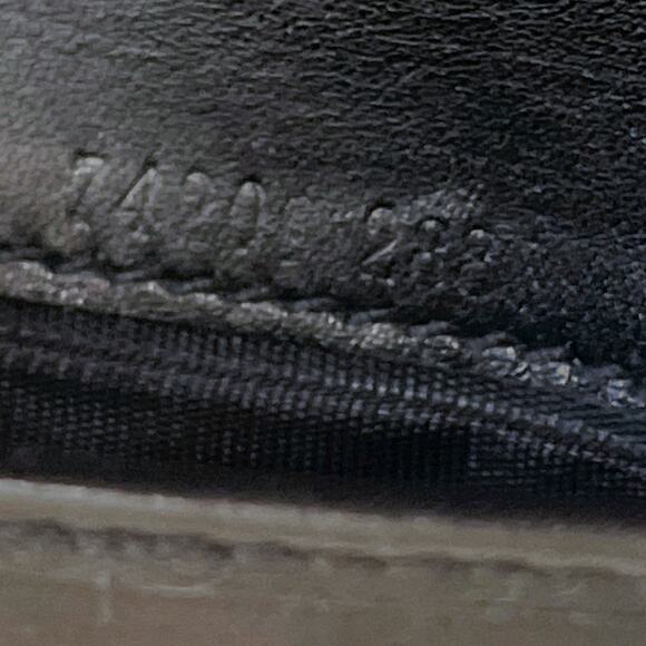 GUCCI Black GG Canvas Bifold French Flap Wallet Canvas Leather Silver Tone - Picture 8 of 12